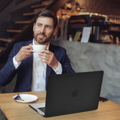 BlueSwan Case Compatible with MacBook Pro 14 inch M5 M4 M3 M2 M1 Pro/Max 2025 2024-2021 Release, Flexible PP, Anti-Scratch Anti-Cracking Protective Case, Matte Black