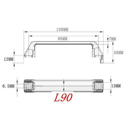 Boeray 2 Sets 2020 Aluminum Extrusion Profile Slot 6mm Door Handle and Frame Hinges Install Kit-4pcs Black Zinc Alloy Hinges, 2pcs Aluminum Handles,20pcs T-Nuts, 20pcs Hex Screws,2pcs Wrench