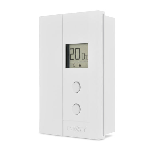 Uniwatt by Stelpro Non-Programmable Electronic Thermostat for Baseboards and Convectors, Accurate Temperature Control - NOT Compatible with Fan-Forced Heaters - White (UT202NP)