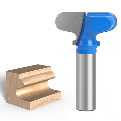 LEPEVNEY End Milling Cutter Bit Finger Pull Bit Router Bit Drawer Pull 1/2" Shank Stool Molding Cutter 1-1/2" Cutting Dia, Pack of 1, Blue or Black