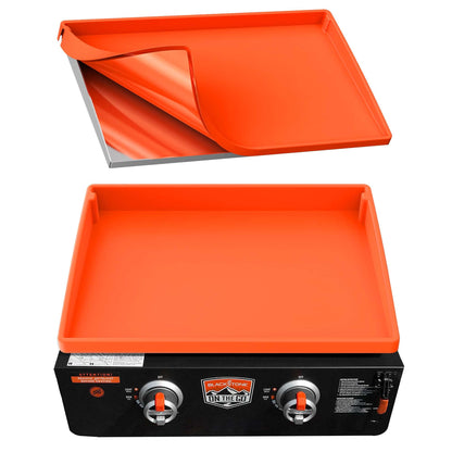 BANGIE Griddle Cover Mat for Blackstone 22 Inch Accessories | Full Wrap-Around Protection Silicone Mat for Griddle | Food Grade Material | Orange