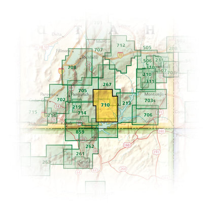Canyons of the Escalante Map [Grand Staircase-Escalante National Monument]