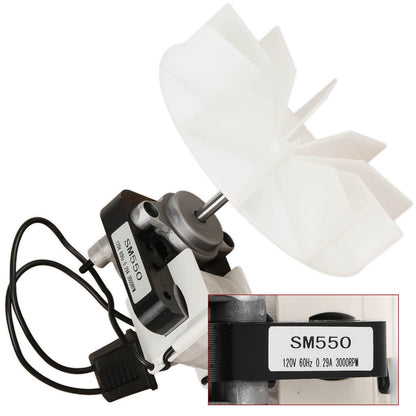 SM550 Universal Bathroom Vent Fan Motor by Seentech - Compatible with Broan Nutone - Repalces: EM550, 65100, C65878 VFM100, E498-1, 82423K, K111, EM750, SM550