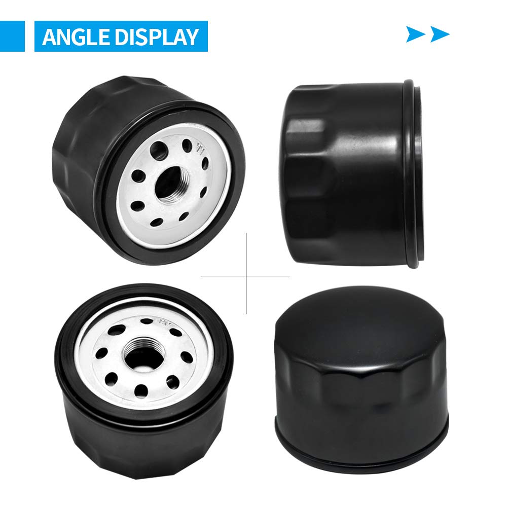 Anxingo Oil Filters Replacement for Briggs & Stratton 492932S 492932 695396 696854 Replacement for Briggs and Stratton 492932S Oil Filter (3 Pack & 691035 Fuel Filter)