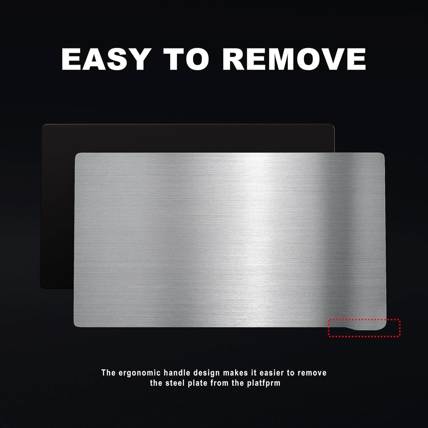 ALadrs Resin 3D Printer Flex Building Plate,9.09x5.16inch Spring Steel Flexible Plate and Magnetic Base Platform for Creality Halot Mage, Mage Pro LCD Resin 3D Printe 231x131mm 1pcs