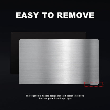 ALadrs Resin 3D Printer Flex Building Plate,9.09x5.16inch Spring Steel Flexible Plate and Magnetic Base Platform for Creality Halot Mage, Mage Pro LCD Resin 3D Printe 231x131mm 1pcs