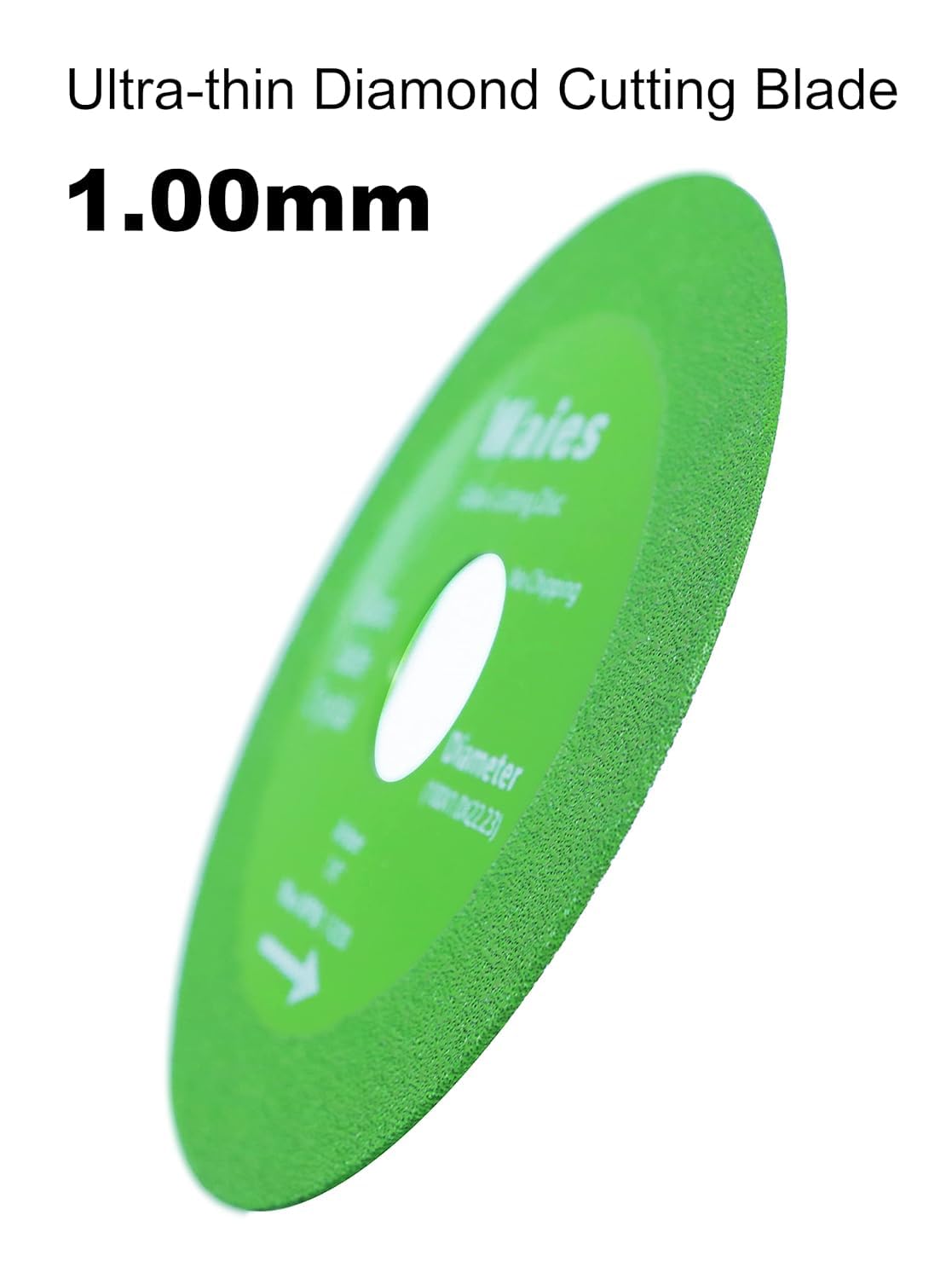 Waies Glass Cutting Disc with 7/8" (22.23mm) Hole 4.5 Inch Ceramic Cutting Polishing Disc for Angle Grinder Diamond Ultra-Thin Saw Blade for Grinding of Glass Jade Crystal Tile (3pcs)