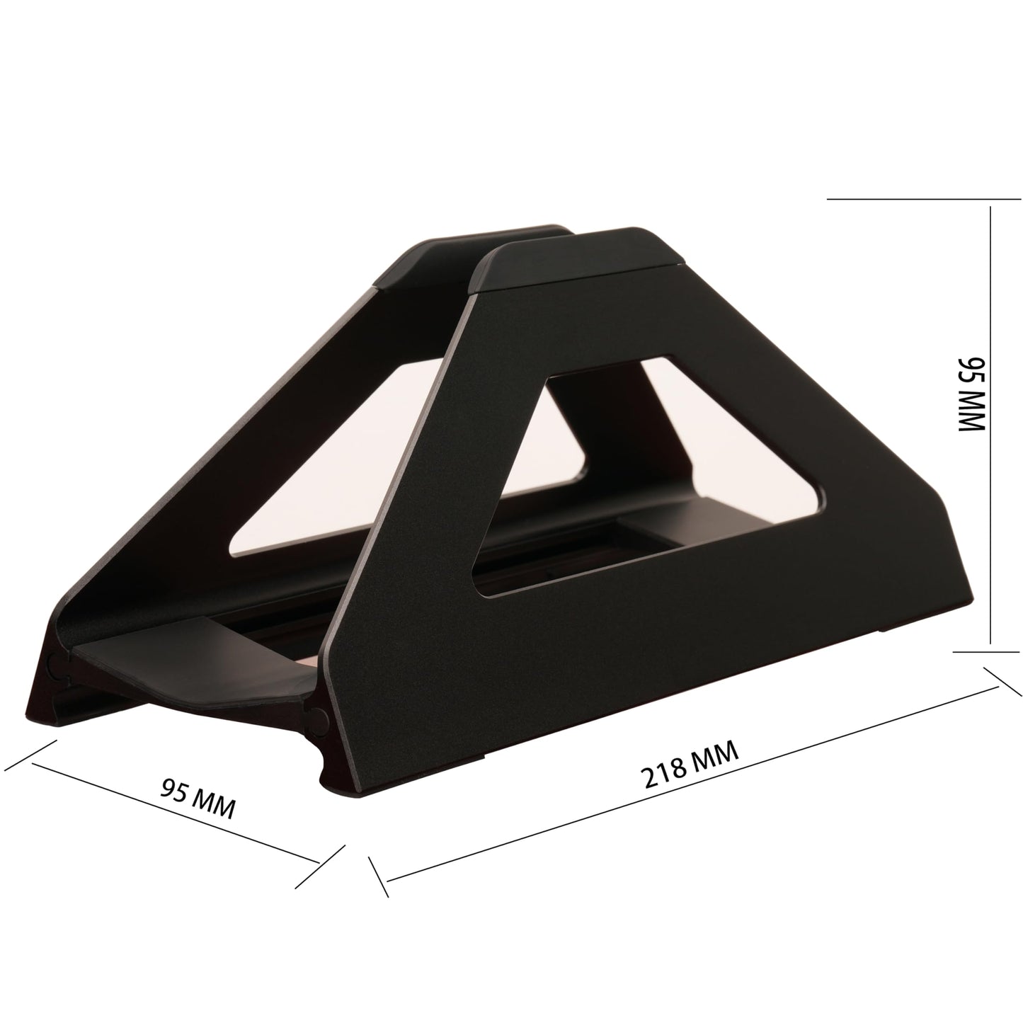 Psitek Vertical Laptop Stand, Space Saving MacBook Holder with Tool-Free Width Adjustment, Pretty Anodized Aluminum for Desk, Universal Fit for 10-17" Laptop