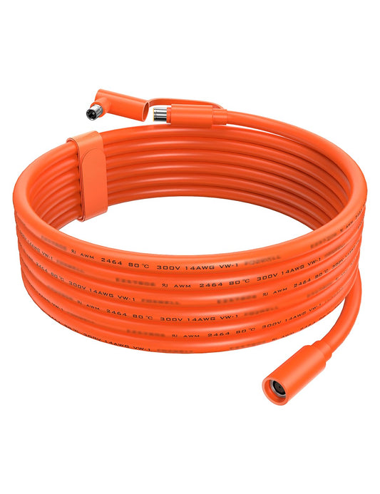 Tonton DC 8mm Extension Cable, DC7909 Solar Panel Cable with DC8020 Connector, 20Ft 6M 14AWG 8mm Male to Female Plug for BLUETTI, Aker, GZ Yeti, Jack Explorer Portable Power Station and Solar Panel