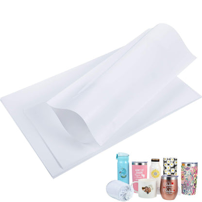 Sublimation Shrink Wrap Sleeves, Shrink Wrap Bags 60 PCS Sublimation Shrink Wrap Sleeve 6 Different Sizes White Bags for Tumblers, Mugs, Cups, Sublimation Shrink Film