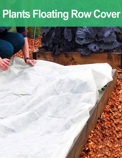 Wohohoho Plant Cover Freeze Protection 10FT x 33FT, 1.1oz/yd² Floating Row Cover, Fabric Plant Cover for Winter Frost, Anti-UV, Reusable Garden Plant Blanket for Vegetable Fruits Protection