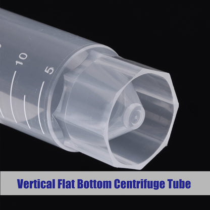 ESHATO 50 Pack Sterile Centrifuge Tubes, 50ML Polypropylene Self-Standing Test Tubes with Leak-Proof Screw Caps, Graduated and Write Marks, Conical Tubes, DNase/RNase Free, Human DNA-Free