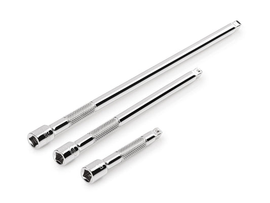 TEKTON 1/4 Inch Drive Wobble Extension Set, 3-Piece (3, 6, 9 in.) | SHA90011