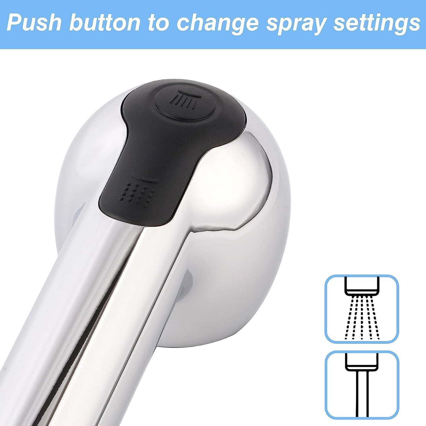 Pwshymi Pull Out Sink Sprayer Head for Kitchen Bathroom, Pull Out Faucet Sprayer Nozzle Sink Faucet Spray Head Replacement Hot for chen Sink Bathroom