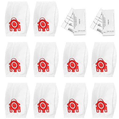 10Pack FJM vacuum Cleaner bags Replacement for Miele Compact C2 Compact C1 Complete C1 S241 S290 S300i S500 S700 S4 S6 Series - Replaces Part#10123220