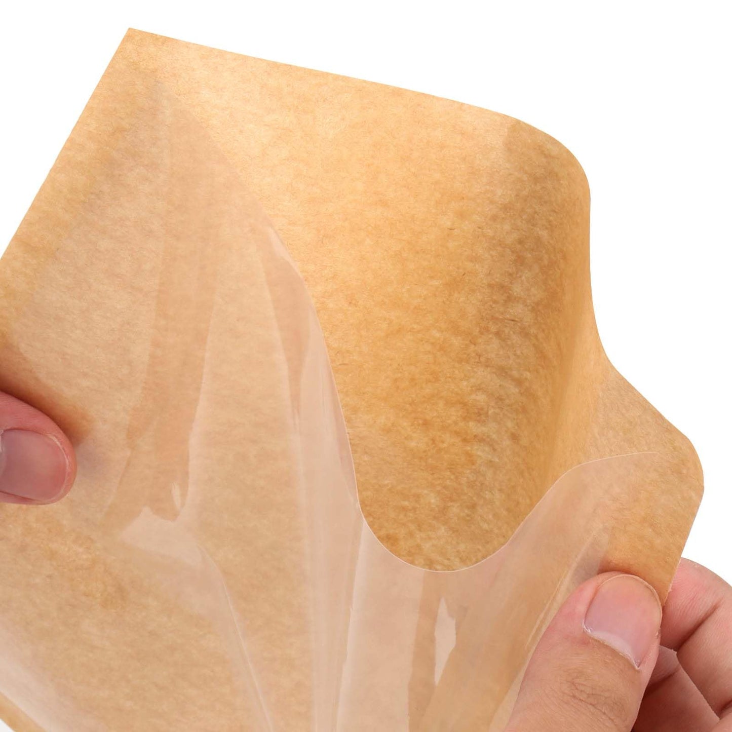 PINGEUI 400 PCS Visible Bakery Bags with Window, 7.5 × 7.1 Inch Kraft Paper Donut Pastry Bags bakery bags, Heat-Sealable Grease Resistant Wax Paper Bags for Cookies, Sandwich, Treats
