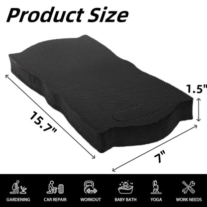 Covzoe 4 Pack Extra Thick Kneeling Pads, Soft Waterproof Foam Cushioning for Knee Gardening, Large Foam Kneeler Mat for Cleaning, Yoga, Praying Exercise, 15.7" L x 7" W x 1.5" Th, Black