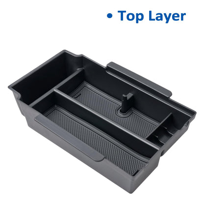 Coleya 2 Layer-2024 2025 2026 Crosstrek Center Console Organizer for Subaru Crosstrek (Base/Premium/Sport/Limited/Wildernes), Durable ABS 2025 Crosstrek&Impreza Tray 2026 Crosstrek Hybrid Accessories