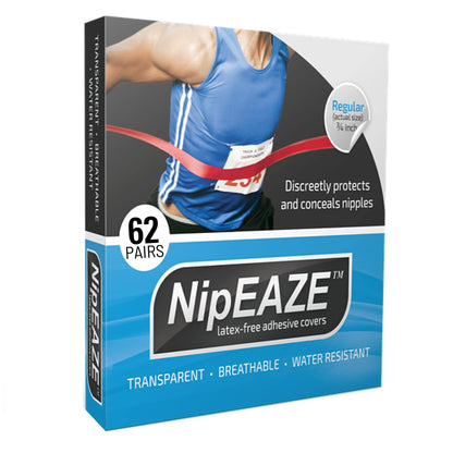 NipEaze Sports Nipple Covers for Men & Women – Anti-Chafing Pads for Running, Cycling & Workouts, 62 Pairs (124 Pcs)