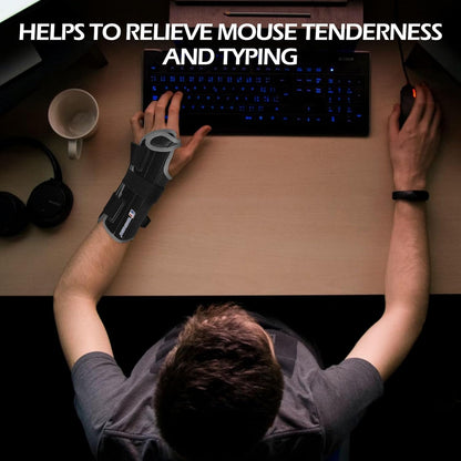 Carpal Tunnel Wrist Brace for Women Men, Wrist Splint Night Support with Adjustable Straps, Wrist Support for Carpal Tunnel Syndromes, Sprained Wrist, Arthritis, Tendonitis, Left Hand, S