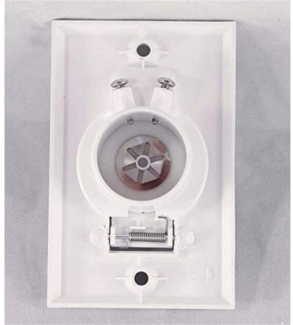 (2 Pack) Replacement Designed To Fit Standard White Central Vacuum Inlet Valve Plate for Beam Central Vac -White Round Door