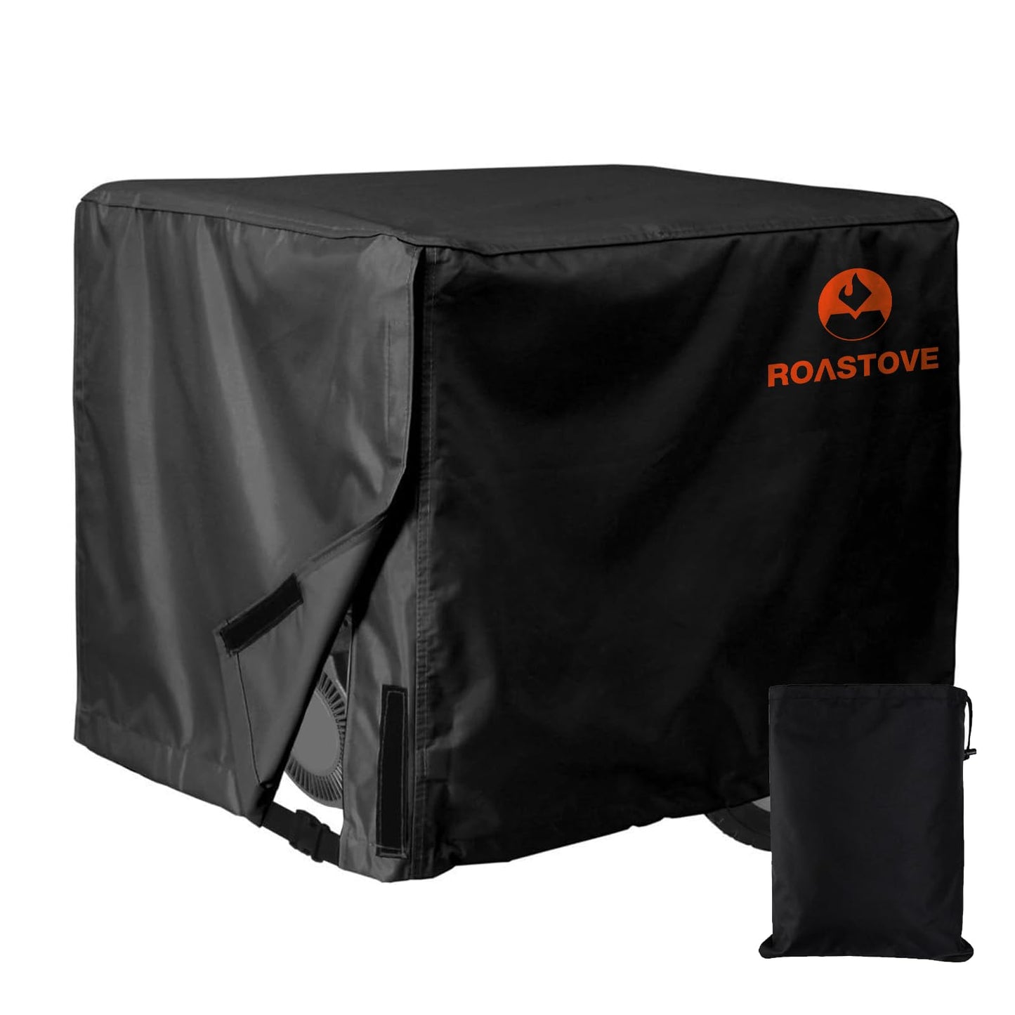 Roastove Black Portable Generator Cover,600D Fabric Heavy Duty Waterproof, Universal Fit 32”L x 24”W x 24”H - for Most Generators 5000-10000 Watt
