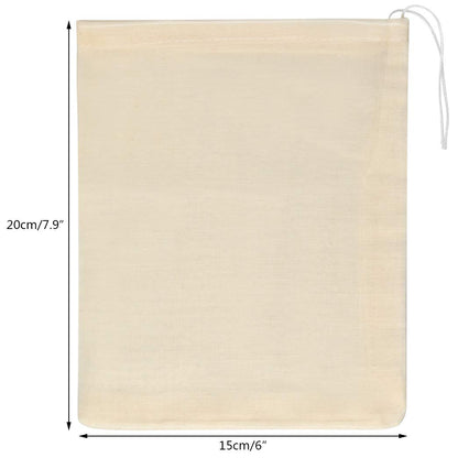 100pcs Cotton Drawstring Bags, Reusable Muslin Bag Natural Cotton Bags with Drawstring Produce Bags Bulk Gift Bag Jewelry Pouch for Party Wedding Home Storage, Natural Color (6 x 7.9 inches)