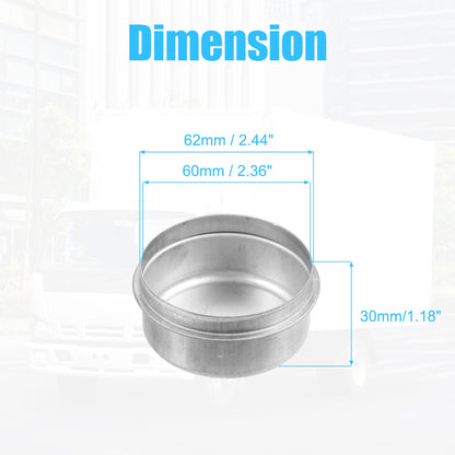 X AUTOHAUX 4pcs 2.44" Trailer Axle Dust Cap Cup Grease Cover for Dexter EZ Lube Trailer Camper 5200 to 6000 Lb Axle Wheel Hub Bearing