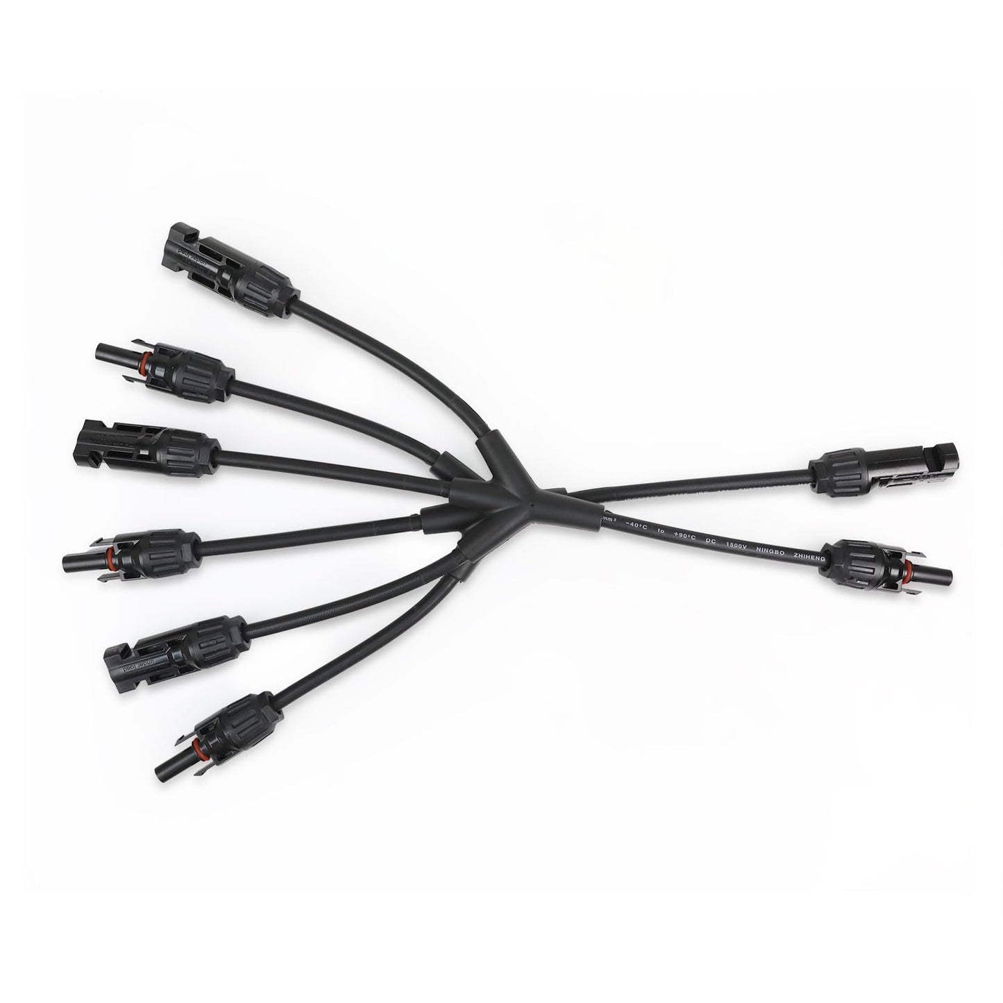 Renogy Solar Connectors M Branch Parallel Adapter Cable MMMF+FFFM Pair