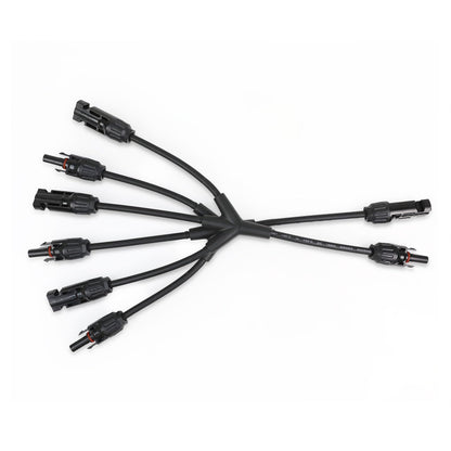 Renogy Solar Connectors M Branch Parallel Adapter Cable MMMF+FFFM Pair