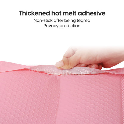 Bubble Mailers Waterproof 6 x 8 inches 50pcs Shipping Envelopes Multicolors Padded Envelopes Self Seal Adhesive (Pink, 6''x8'')