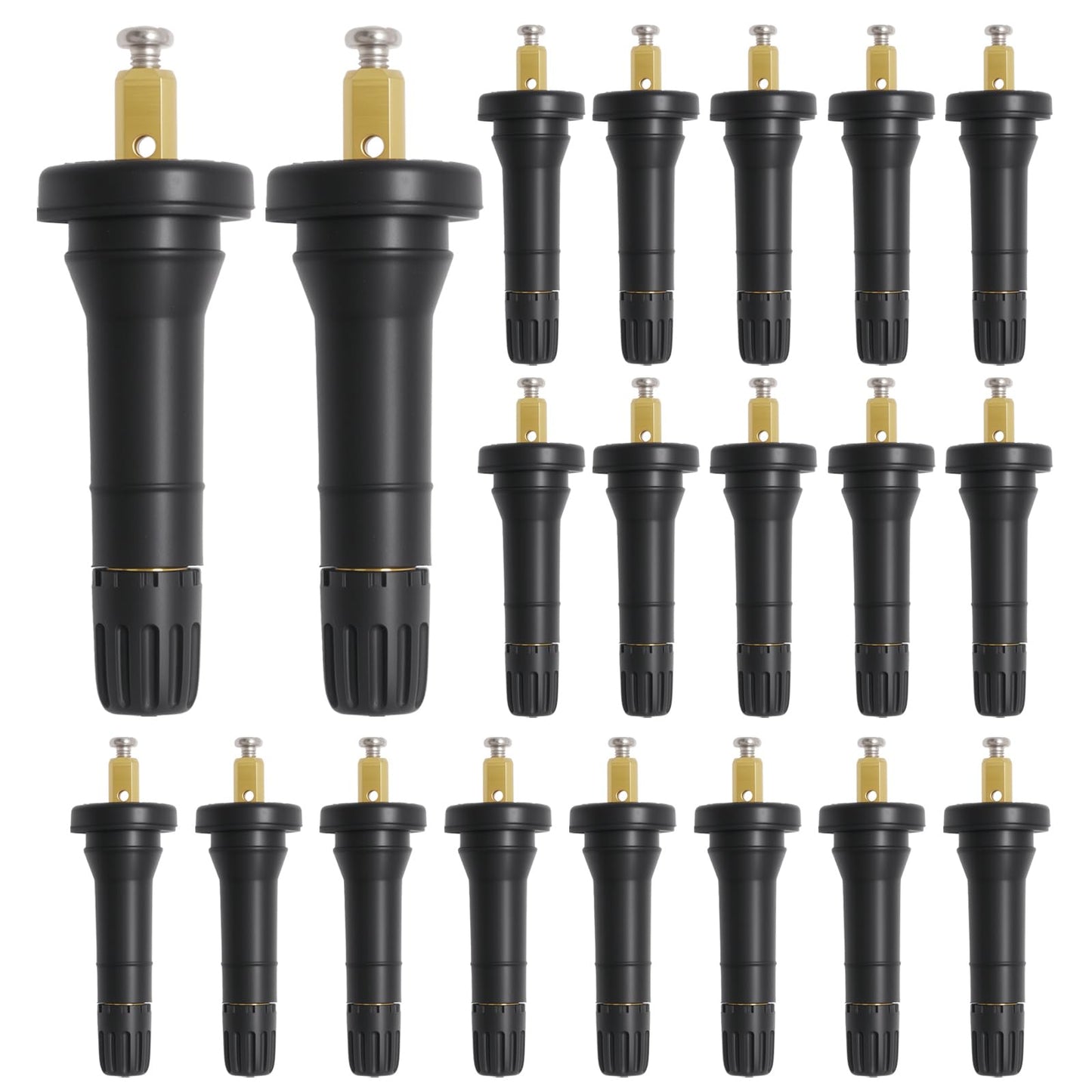 CADUFUELLY 20Pcs TPMS 20008 Rubber Snap-in Tire Valve Stem Replacemen for GM-930A for GMC for Cadillac for Chevrolet Silverado 1500 2500 Suburban Replaces 17-20008