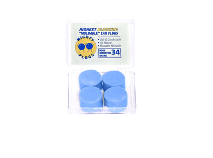 Mighty Plugs Pure Beeswax Earplugs – NRR 34 Noise Cancelling Ear Plugs for Sleeping, Snoring, Swimming & Loud Noise (2 Pairs)