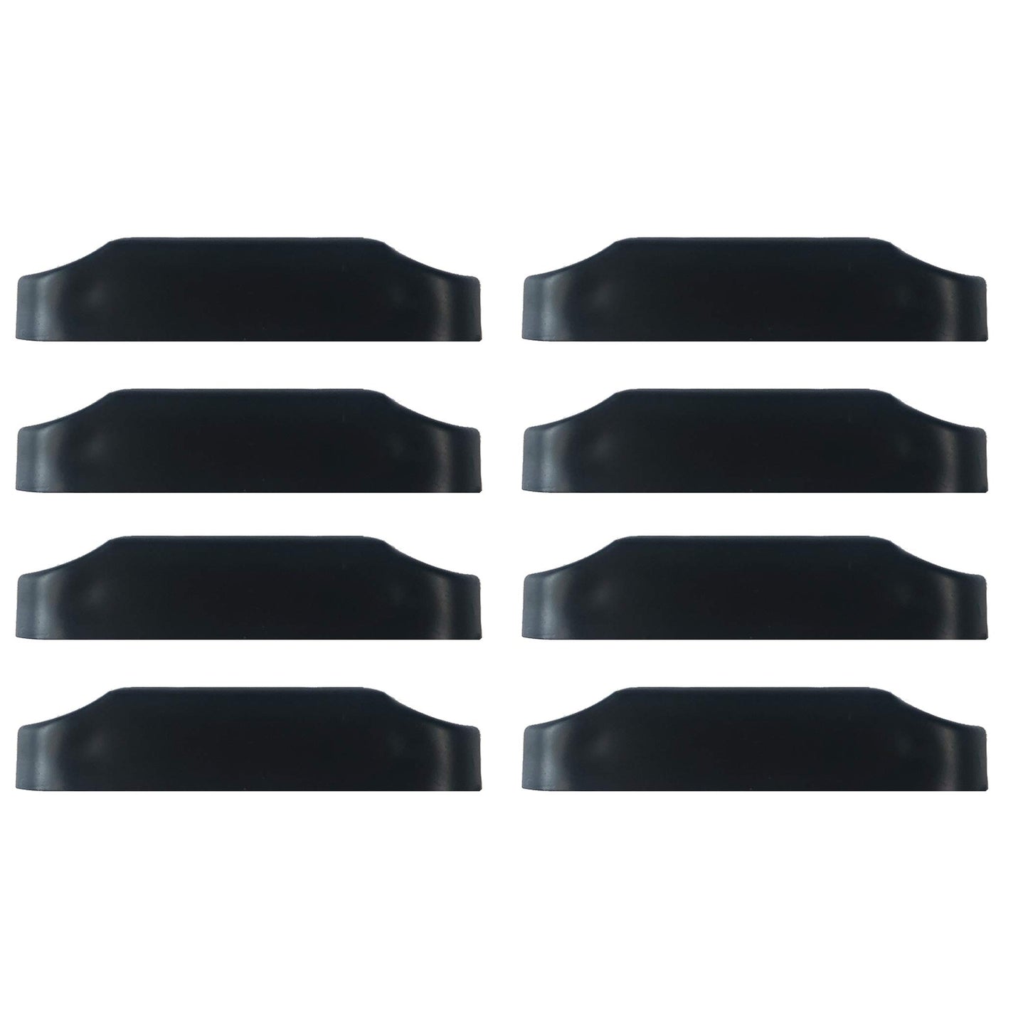 CALPALMY (4 Pairs) Magnetic Baggage Door Catch and Holder Kit - Black RV Storage Door Latch Perfect Alternative for Plastic Spring Clips for Use in Campers and Motor Homes