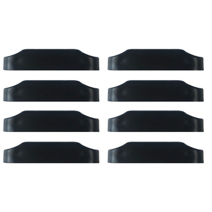 CALPALMY (4 Pairs) Magnetic Baggage Door Catch and Holder Kit - Black RV Storage Door Latch Perfect Alternative for Plastic Spring Clips for Use in Campers and Motor Homes