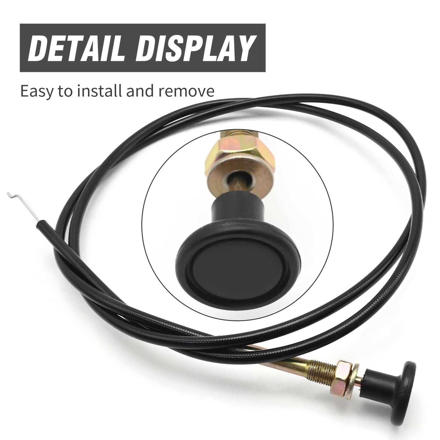 SYOWADA 1-603336 Control Choke Cable, Replacement for Exmark Turf Tracer Hydro Drive Unit with 52" and 60" Floating Deck, Replaces 1603336