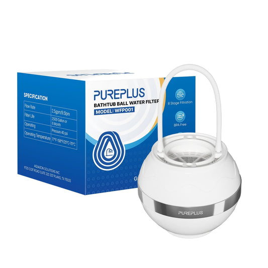 Bathtub Bath Water Filter for Tub,8 Stages Kinder Bath Filter,2500 Gallons Advanced KDF Filtration,Reduces Chlorine & Heavy Metals,Removes Contaminants for Softer Skin and Hair (White, 1 Pack)