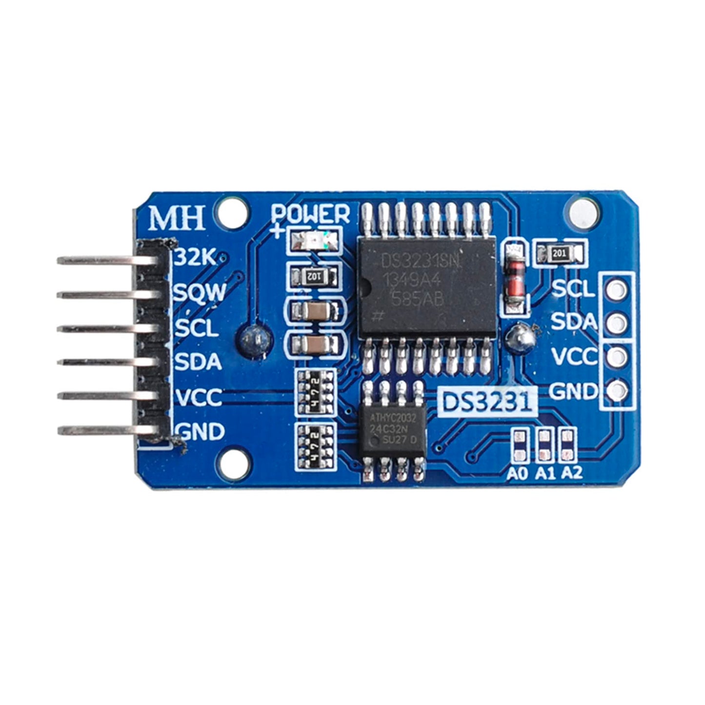Wishiot DS3231 Real Time Clock Module High Precision AT24C32 IIC RTC Sensor Without Batteries for Arduino Nano Mega2560 Leonardo Raspberry Pi (Pack of 5)