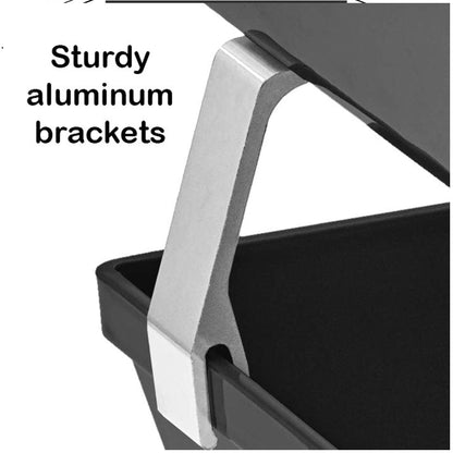 Acrimet Facility 2 Tier Letter Tray, Front Load, Letter Size/A4, Desktop File Organizer, Plastic (Black Color)