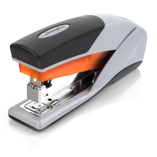 Swingline Stapler, Optima 25 Reduced Effort, 50% Easier, Full Strip - 25 Sheets, Black/Charcoal (7471166402)