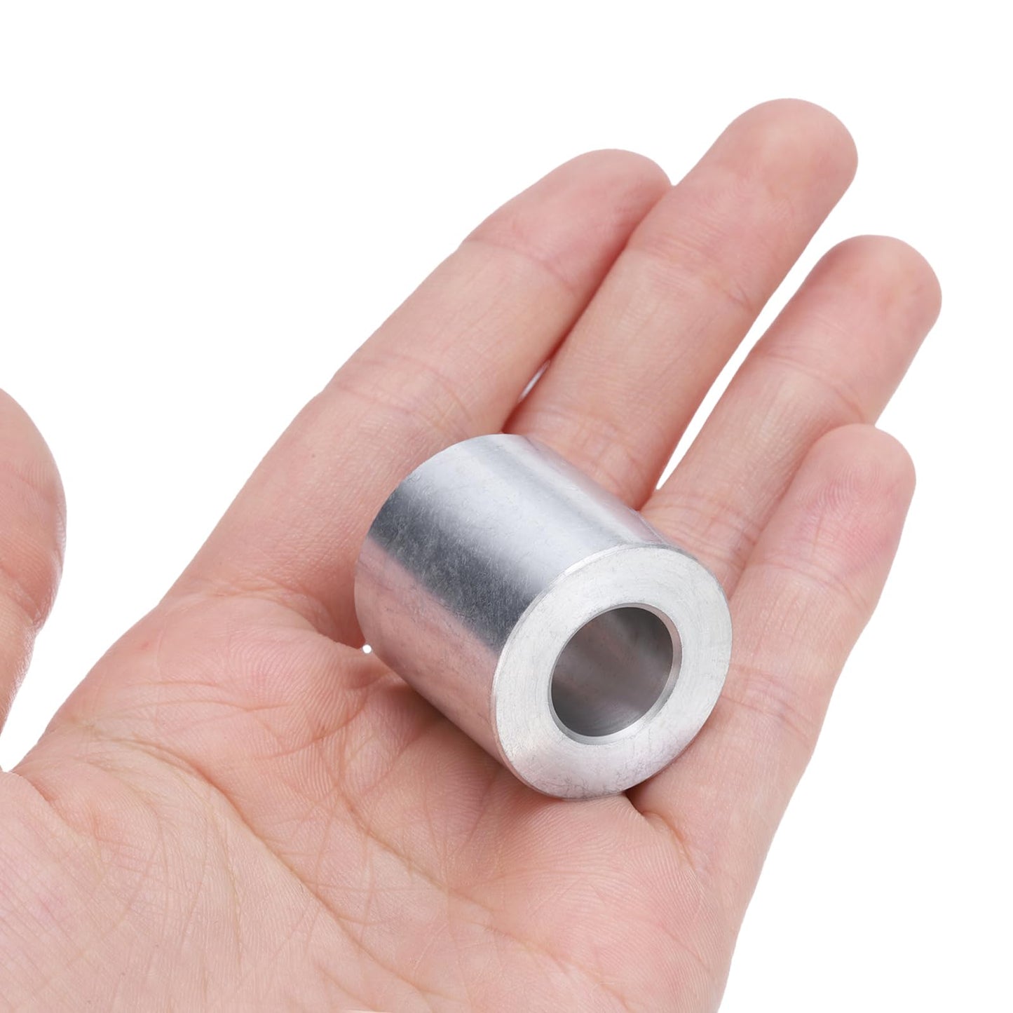 uxcell 4pcs Aluminum Spacer 1/2" Bore x 1" OD x 1" Length Screw Standoff Bushing Plain Finish Round Metal Spacer for 1/2 ID Screws Bolts and Rods