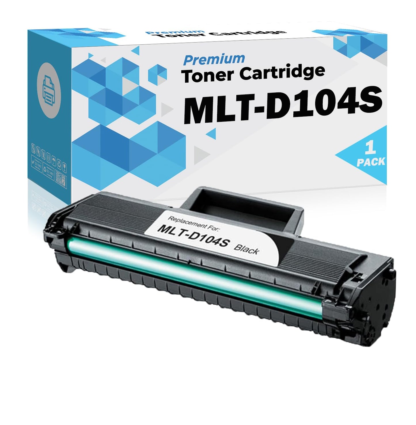 Ultra Toner® Compatible Replacement for Samsung MLT-D104S Toner Cartridge mlt-d104s Black for ML-1660 ML-1865 SCX-3200 ML-1660N 1665 1666 1667 1670 1675 1860 1865 1865W SCX-3200W 3205 3205W (1 Pack)