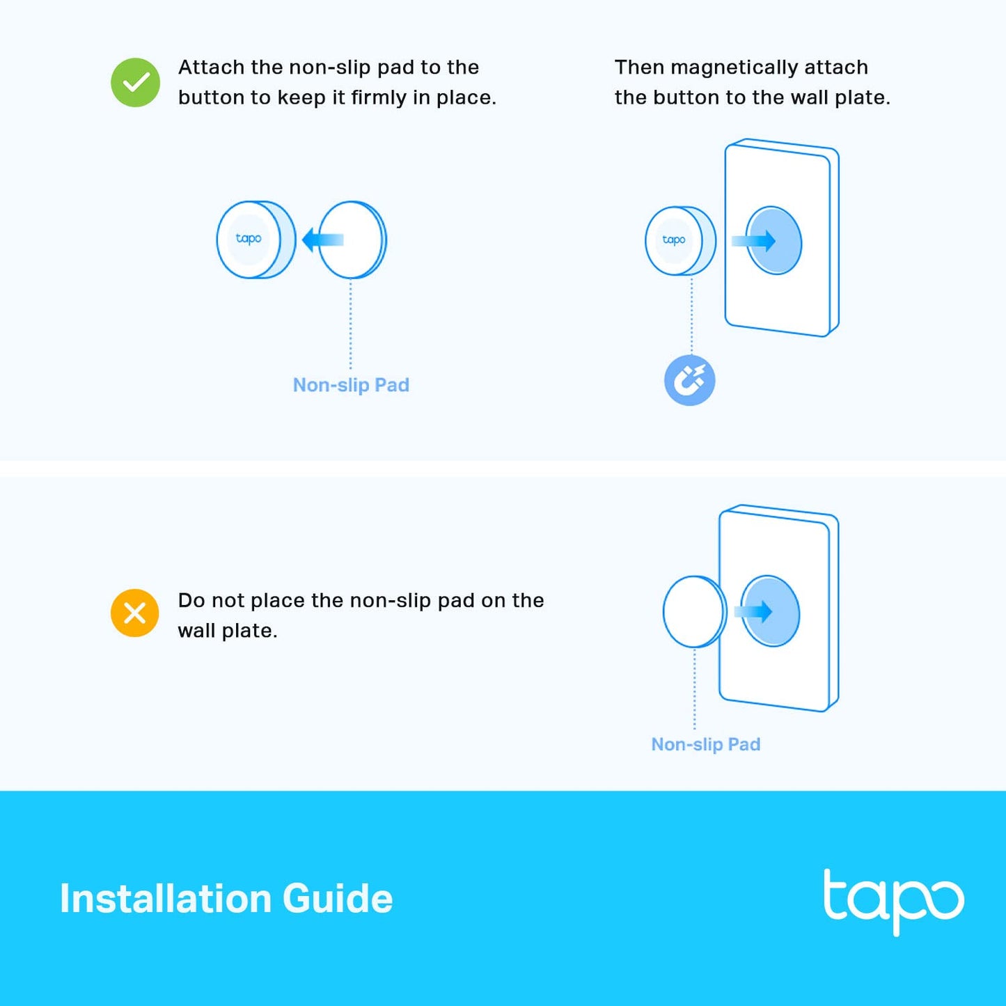 Tapo TP-Link Smart Button | Wireless Remote Dimmer Switch | 3-Way Control | Tap & Rotate HUB Required | 1+ Year Battery Life|Tapo S200D