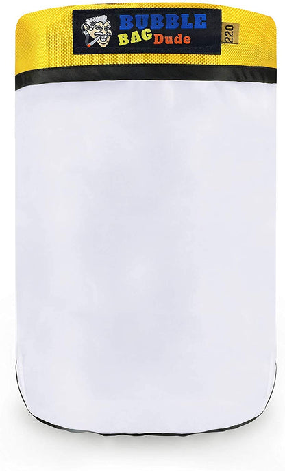 BUBBLEBAGDUDE Bubble Bags 5 Gallon 220 Micron Round Zipper Bag for 5 Gallon Bubble Machine Herbal Ice Essence Extractor Kit - Plant & Herb Extraction Bubble Bags - Reusable Wash Bag