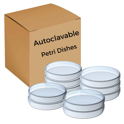 Autoclavable 10 Packs Sterile Thick Plastic Petri Dishes with Lid, Vabiooth 90mm Dia x 15mm Deep Clear 3 Vents Petri Dish for Lab Science Experiment, Non-Fragile, Scratch-Resistant