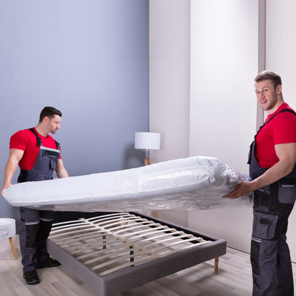 uBoxes Queen Mattress Clear Plastic Poly Covers, 61 x 15 x 104 inch, Heavy Duty 2 mil, 1 Pack