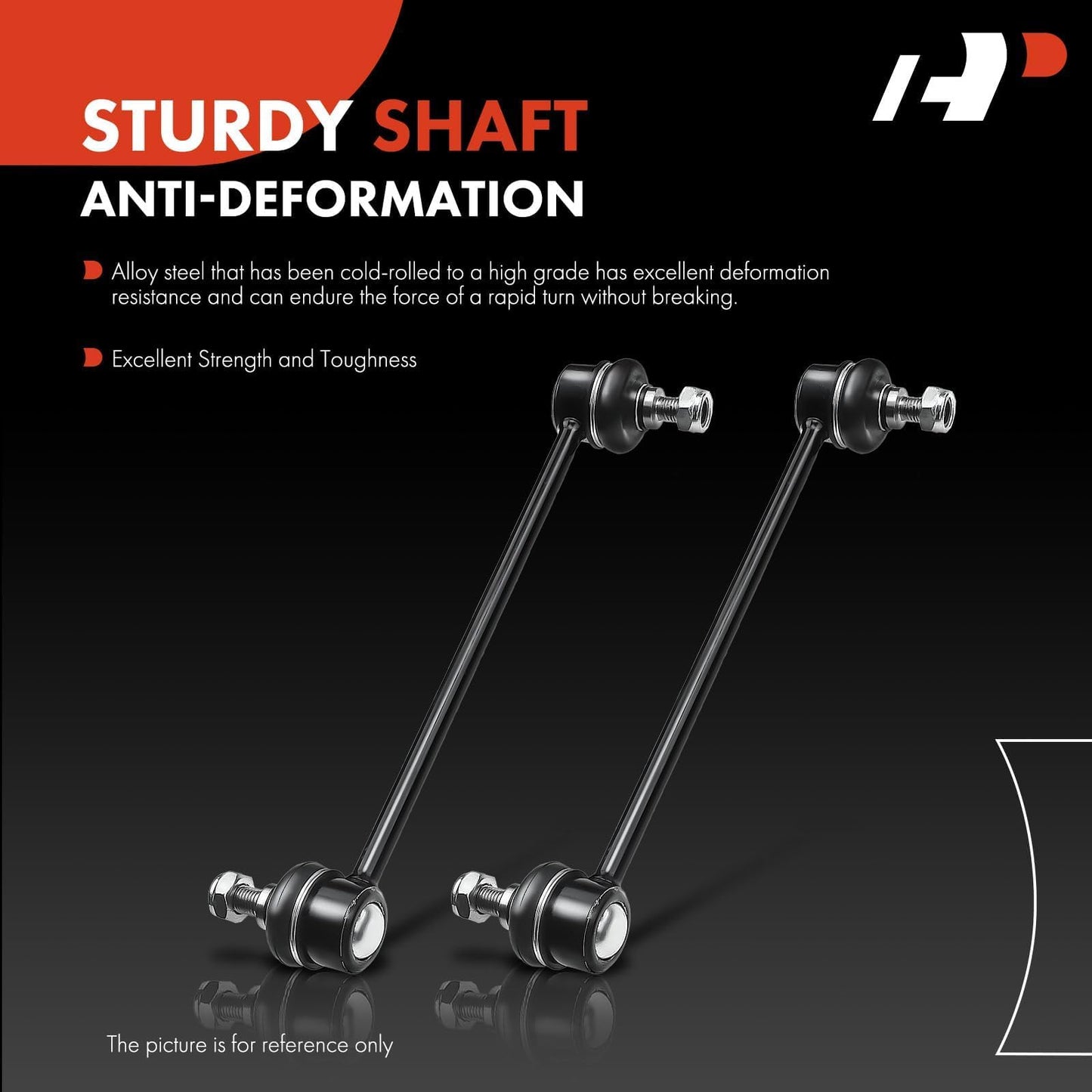 A-Premium 2 x Rear Sway Bar Links Stabilizer Bar Links, Compatible with Toyota Camry Highlander Avalon Venza Solara & Lexus RX350 RX400h ES300 ES300h ES330 ES350 RX330, Replace # K90345 4883006030