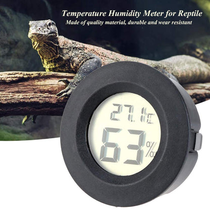 Rojuna 10-Pack Mini Thermometer Hygrometer, Small Digital Electronic Temperature Humidity Meters Gauge Indoor LCD Display for Humidors, Greenhouse, Garden, Cellar, Fridge, Mason Jar