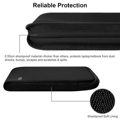 ARVOK 15 15.6 16 Inch Laptop Sleeve Multi-Color Size Choices Case/Water-Resistant Neoprene Notebook Computer Pocket Tablet Briefcase Carrying Bag/Pouch Skin Cover for HP/Dell/Lenovo/Asus/Acer, Black