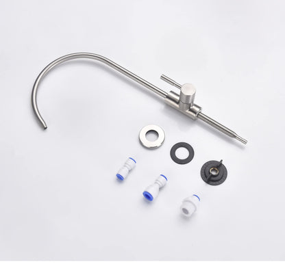 Apaix Drinking Water Faucet Brushed Stainless Steel, Kitchen Water Purifier Faucet Brushed Nickel for Non-Air Gap Reverse Osmosis Water Filtration System
